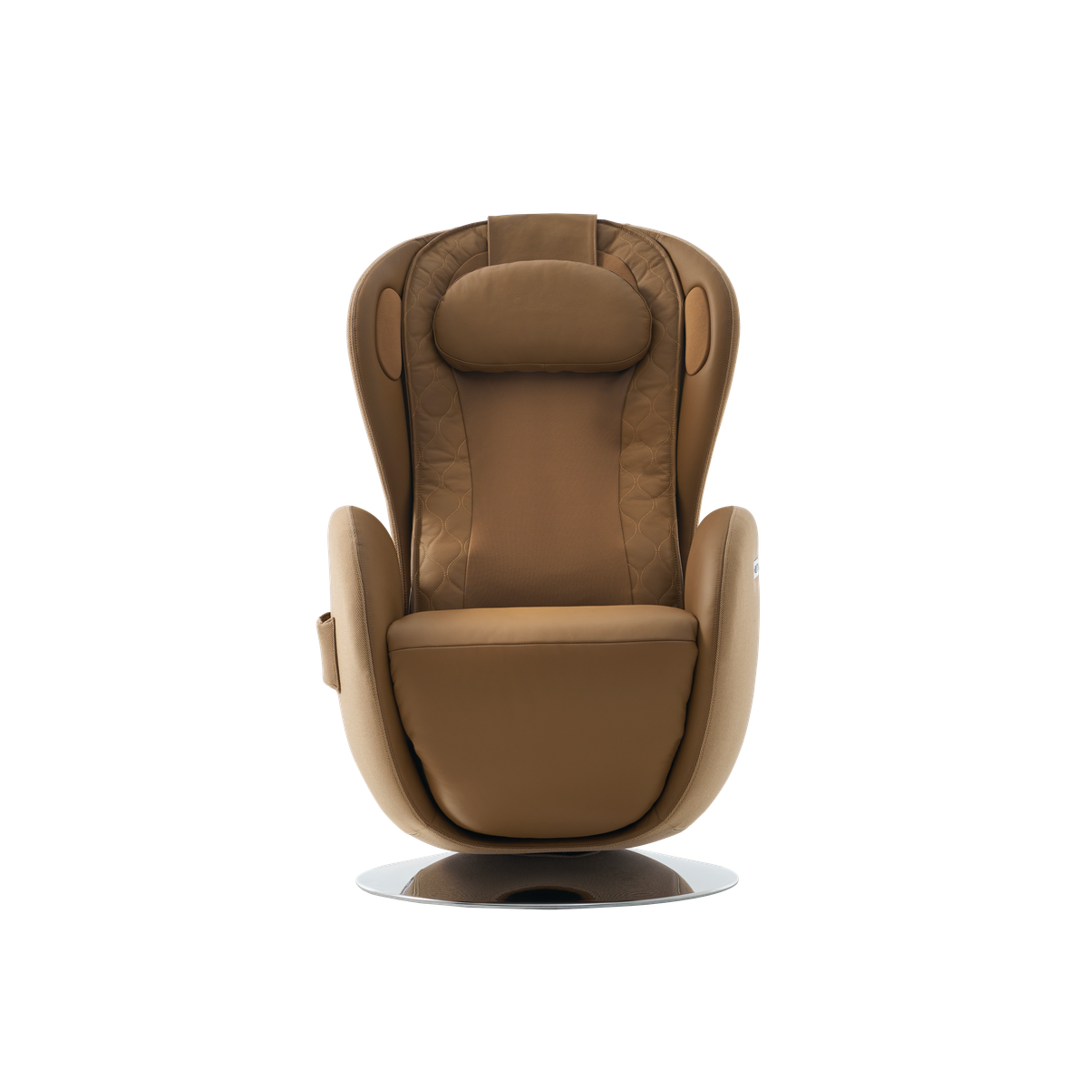 NR-SN100L-CM,Dark Caramel leather recliner chair on a white background