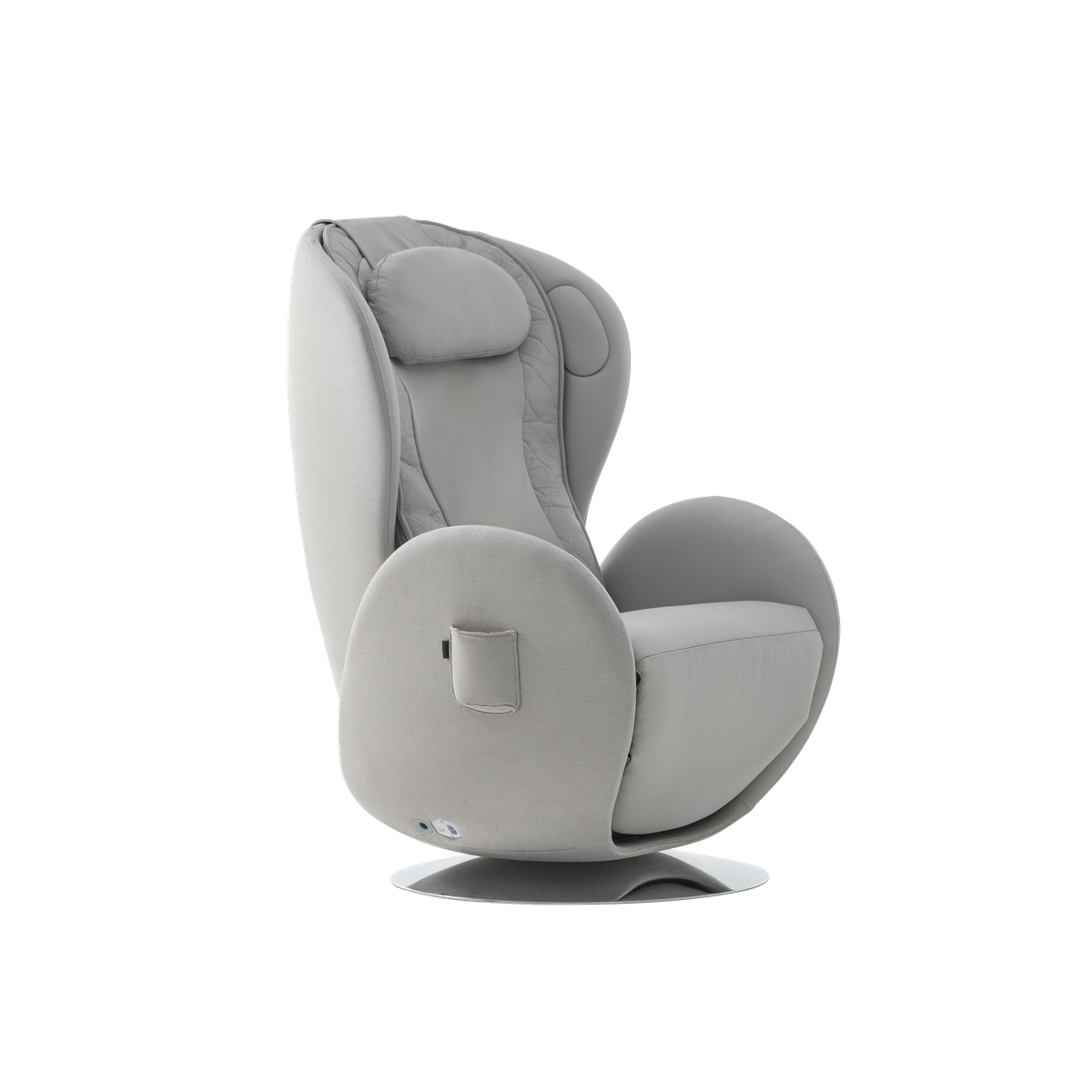 NR-SN100L-EW,Elder White massage chair on a white background