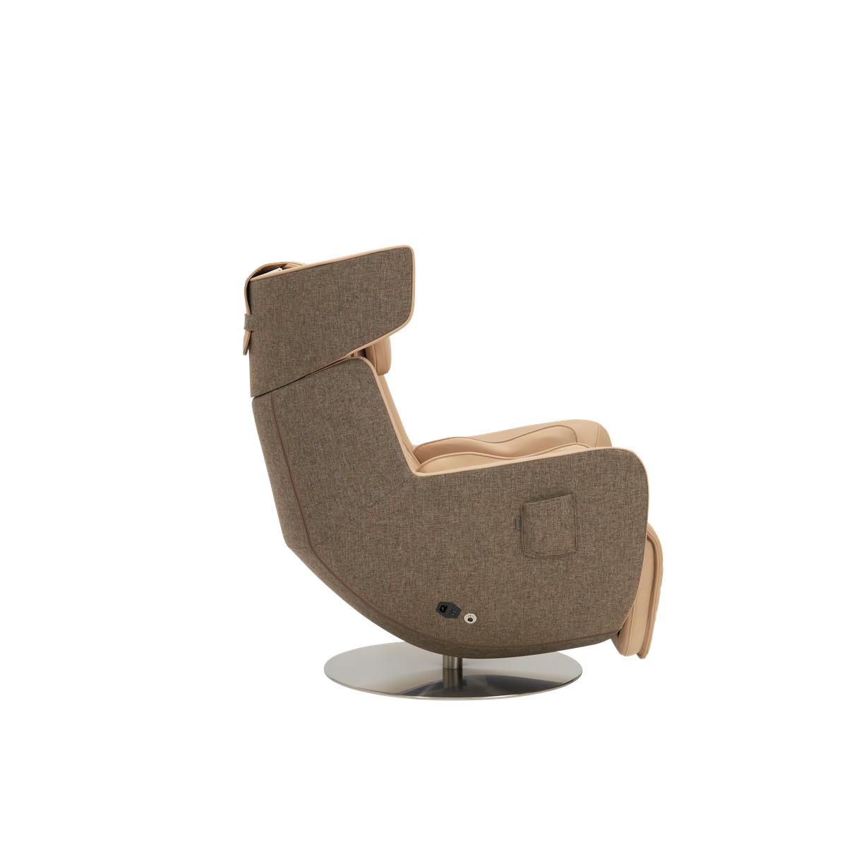 N-0005SD-V2,Mellow Sand egg-shaped chair on a white background