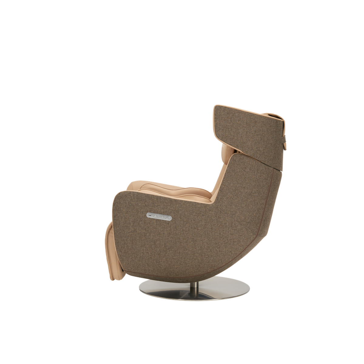 N-0005SD-V2,Mellow Sand swivel chair on a white background