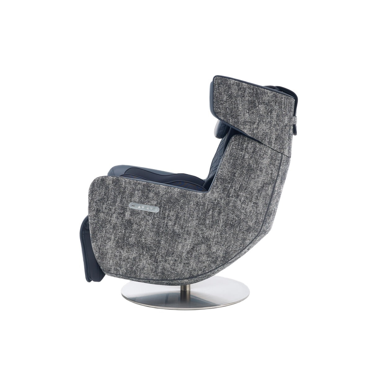 N-0005MB-V2,Midnight Blue swivel chair on a white background