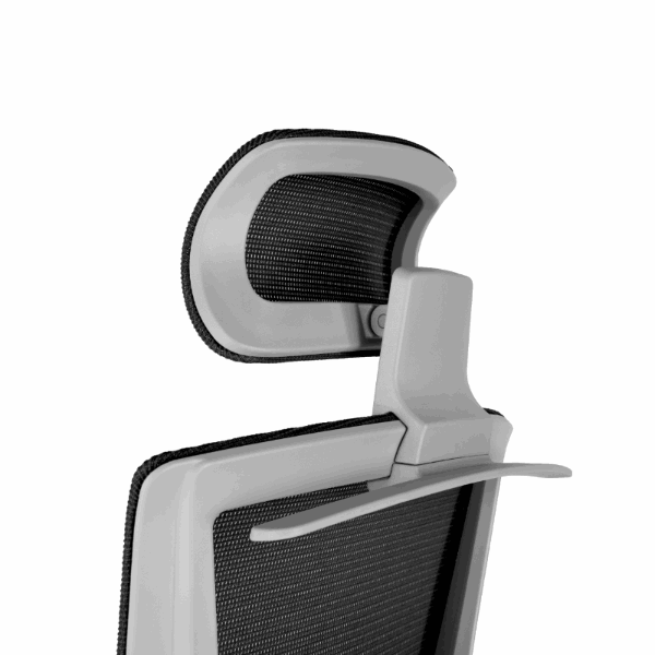 Close up of the head rest -' Rewind ' Ergonomic Office Chair - Black