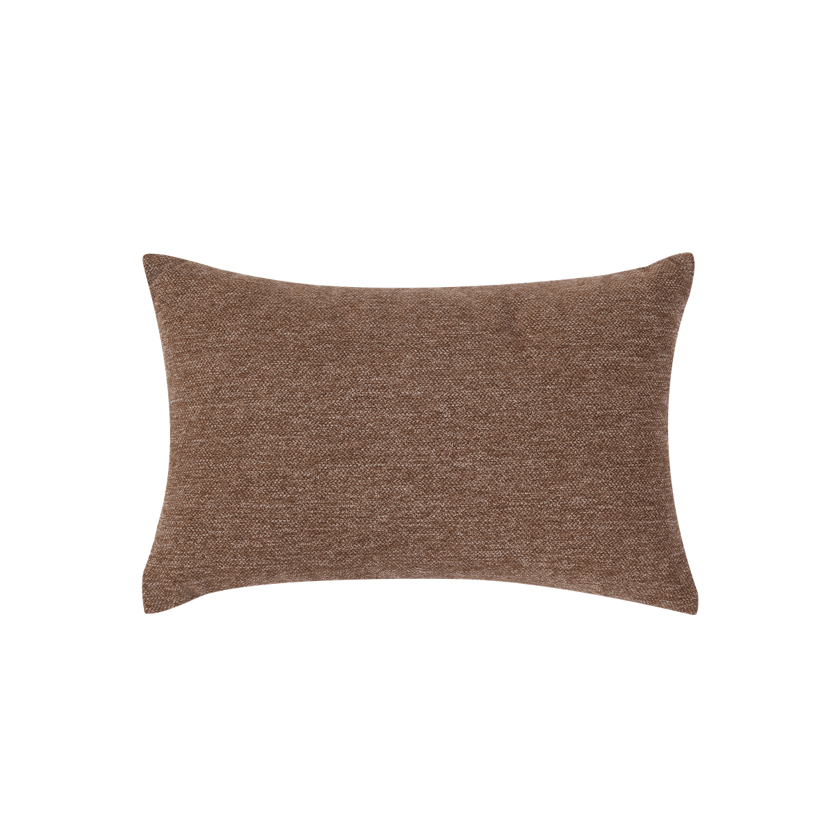 N-0004DC-V2,Dark Caramel textured rectangular pillow on a white background