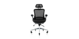 Front of the ErgoFlip Mesh Computer Chair - Black