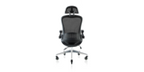 Back view of the ErgoFlip Mesh Computer Chair - Black