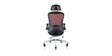 Back view of the ErgoFlip Mesh Computer Chair - Burgundy