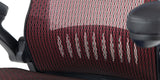 Close up of the fabric of the ErgoFlip Mesh Computer Chair - Burgundy