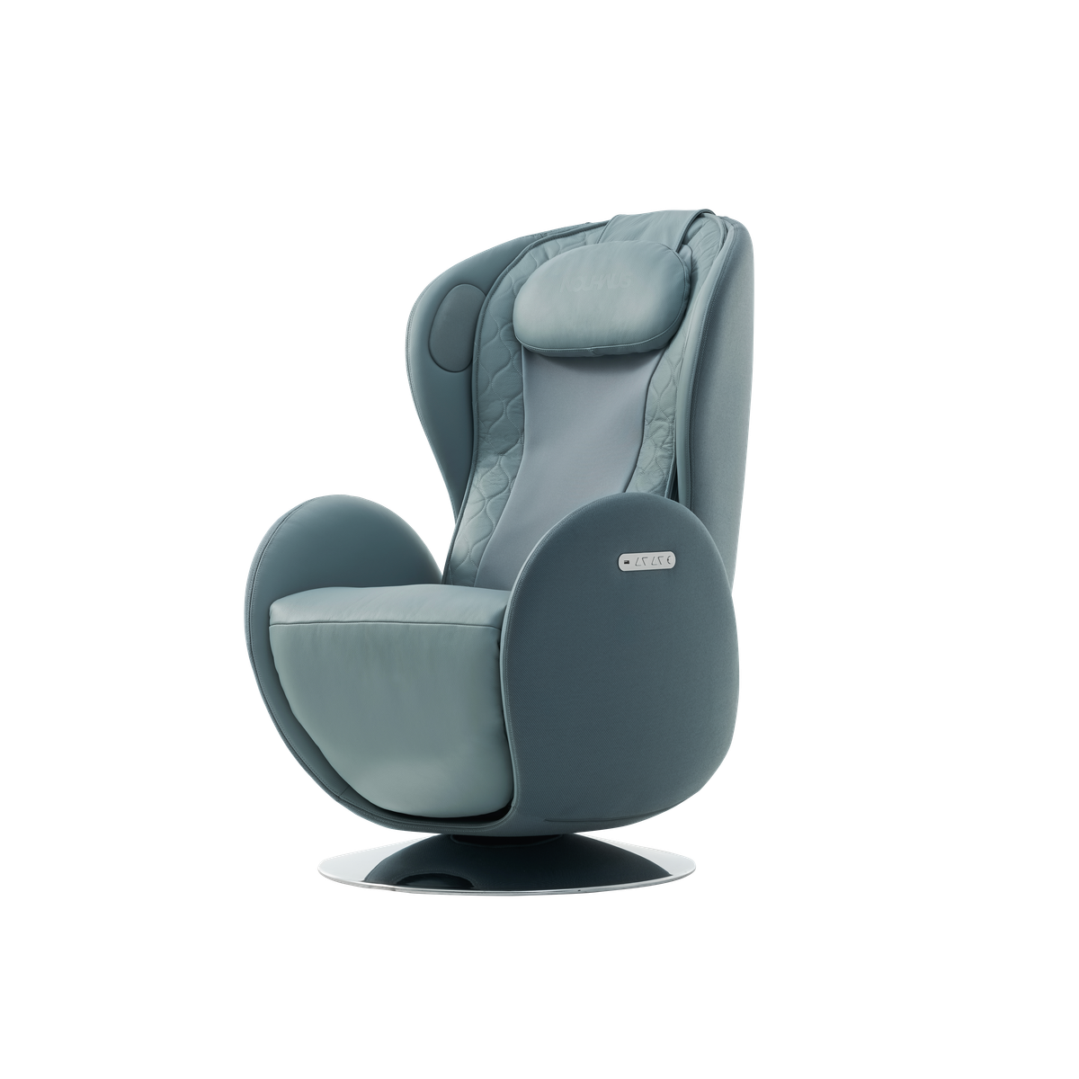 NR-SN100L-BU,Aqua Blue swivel chair on a white background