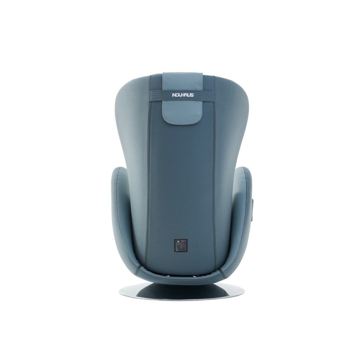 NR-SN100L-BU,Aqua Blue massage chair with 'Nouhaus' branding on a white background