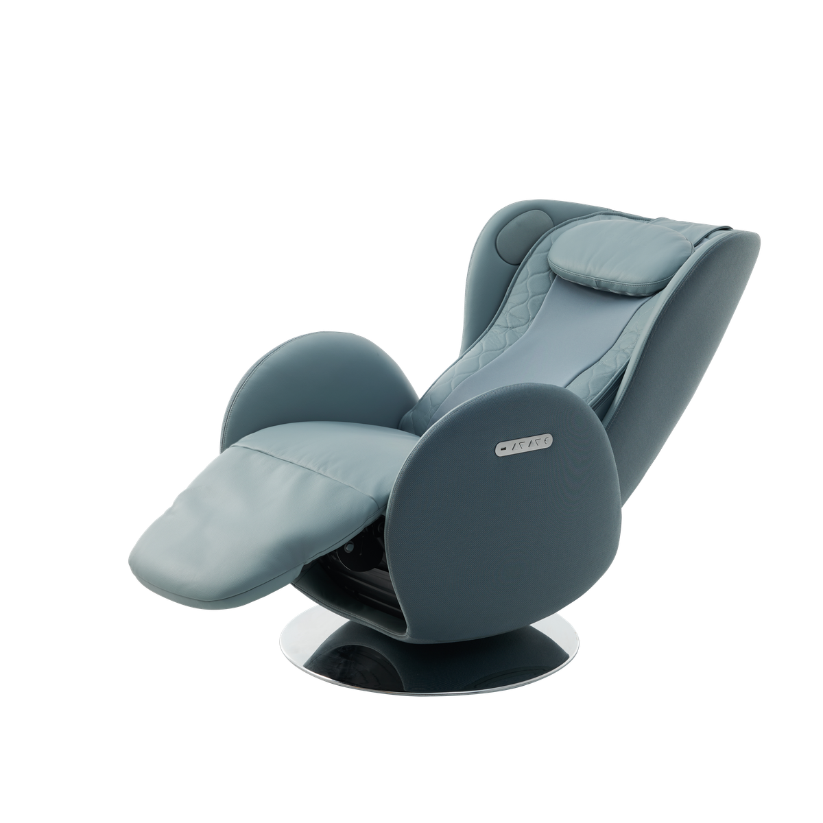 NR-SN100L-BU,Aqua Blue massage chair on a white background