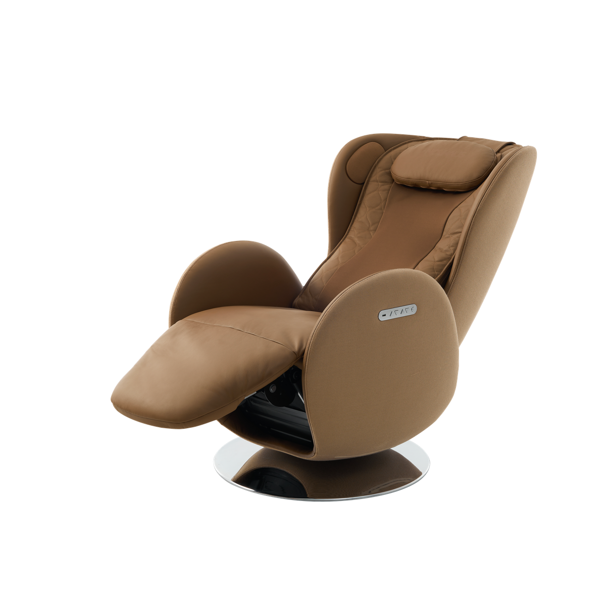 NR-SN100L-CM,Dark Caramel massage chair on a white background