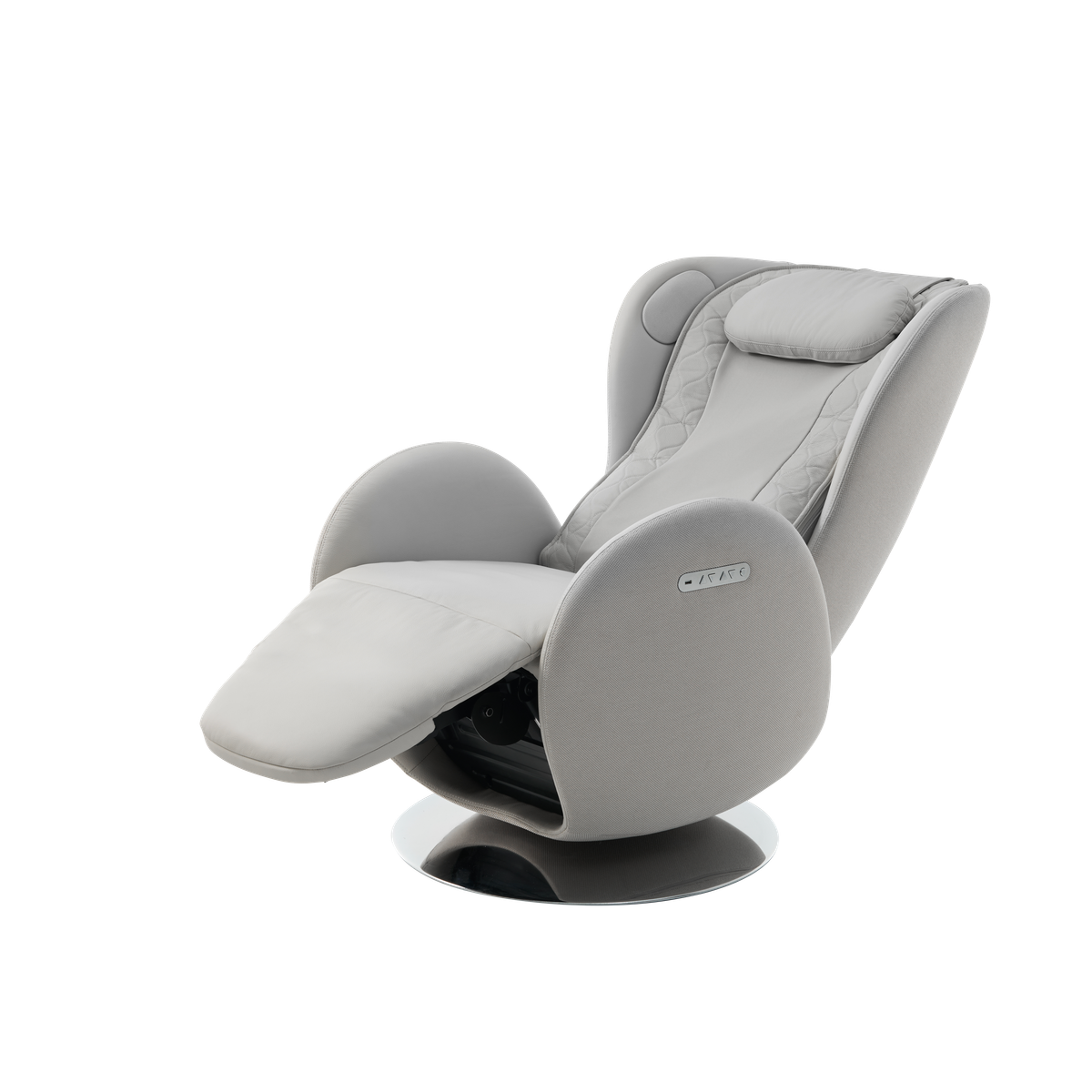 NR-SN100L-EW,Elder White massage chair on a white background