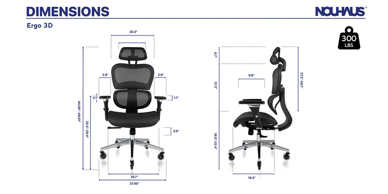 Ergo3d office chair discount