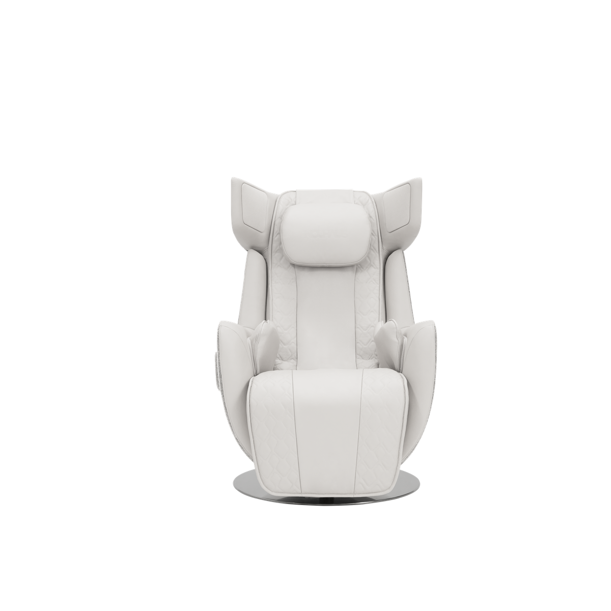 N-0005EW-V2,Elder White massage chair on a white background
