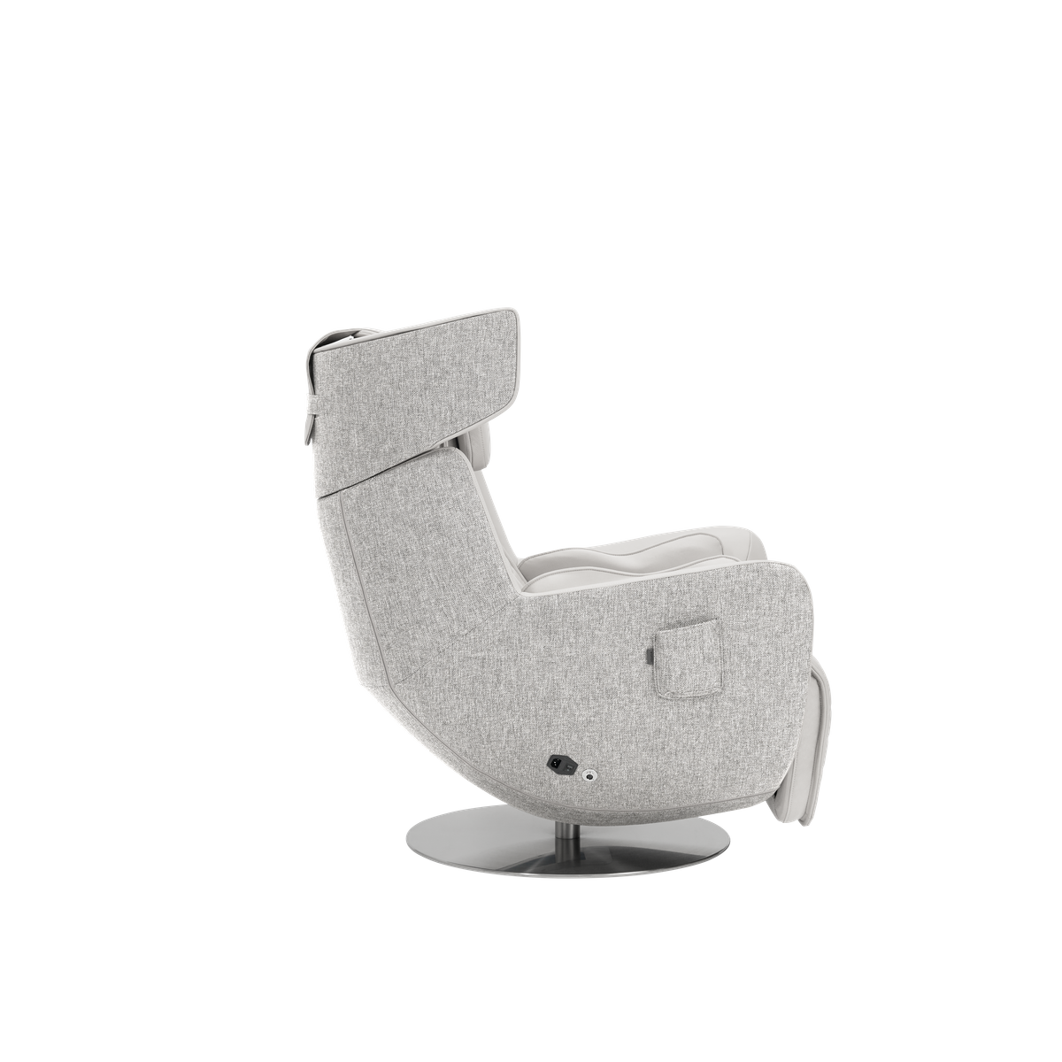 N-0005EW-V2,Elder Whiterecliner chair on a white background