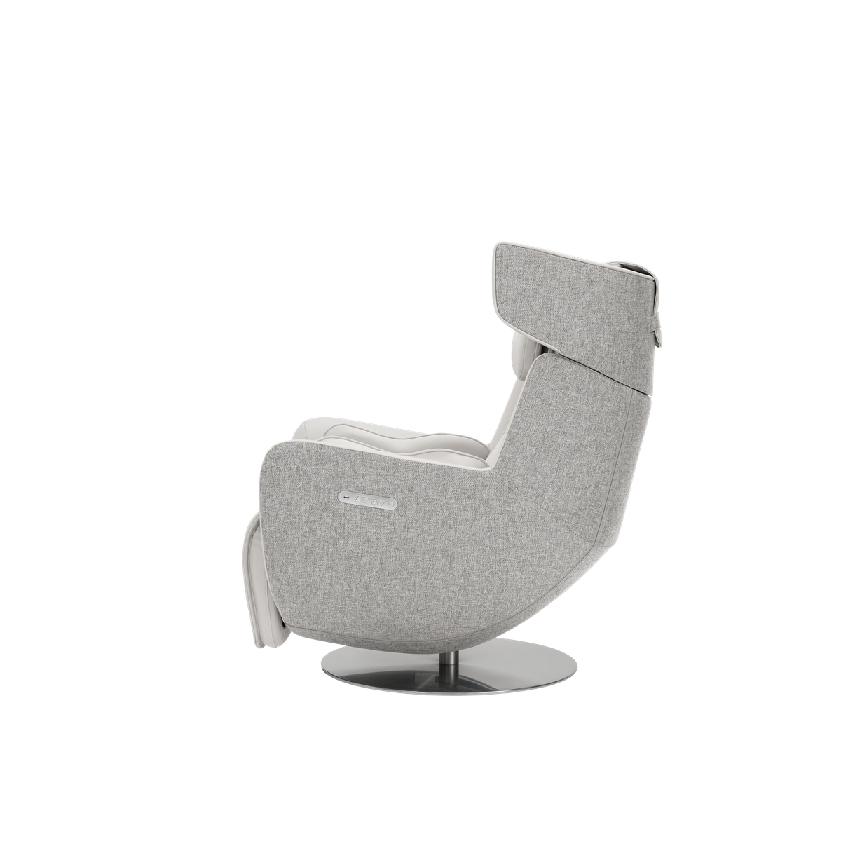 N-0005EW-V2,Elder White armchair on a white background