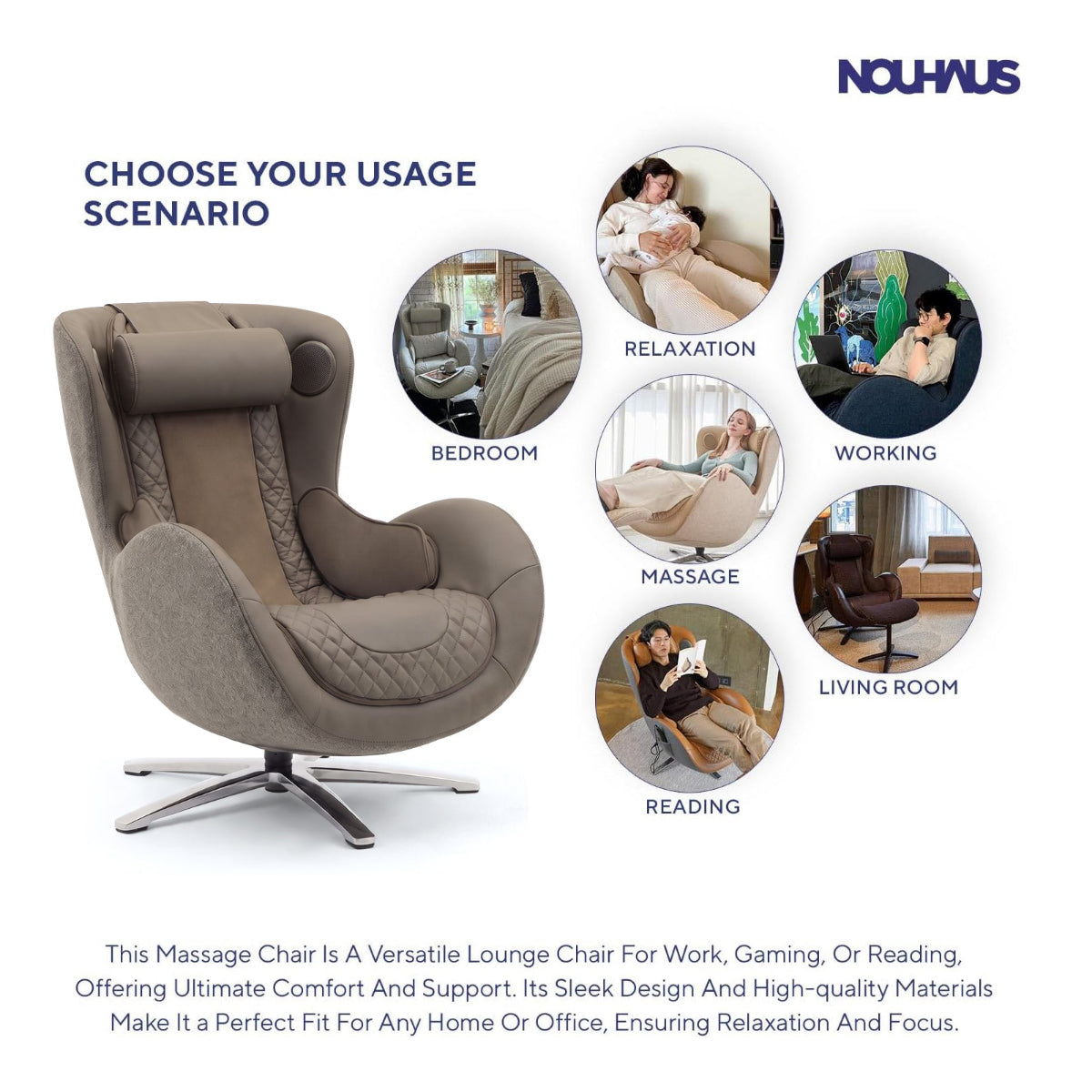 NOUHAUS New Classic Massage Chair