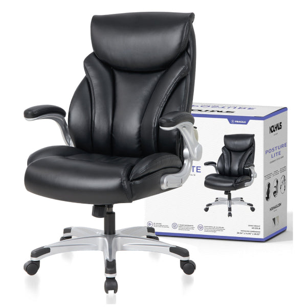 NOUHAUS Posture Lite Ergonomic PU Leather Office Chair