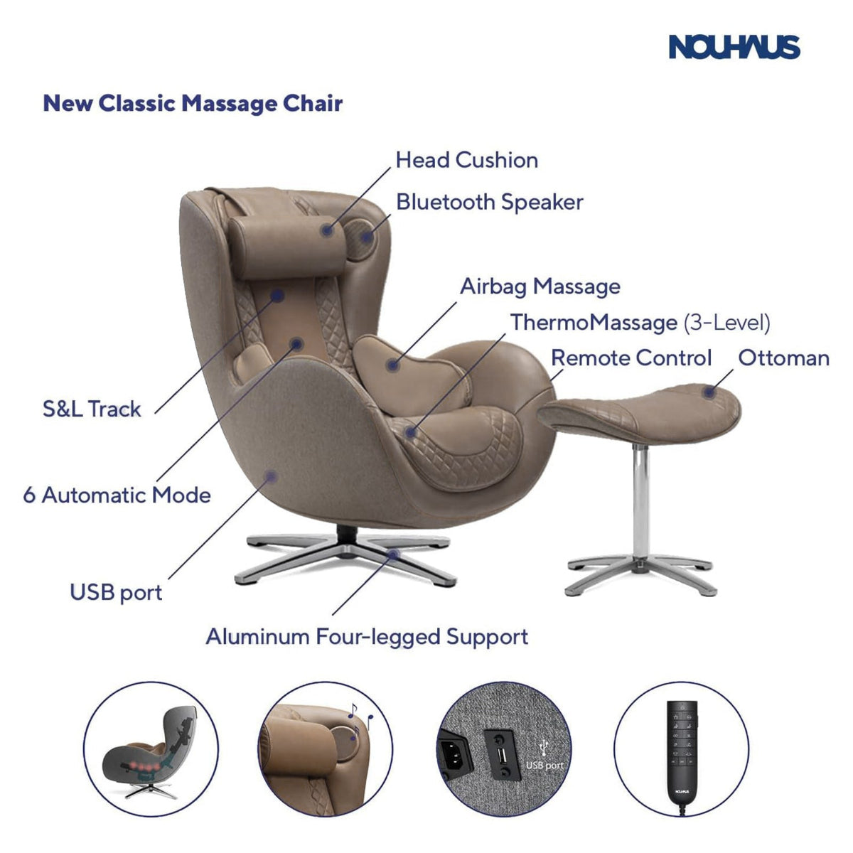 NOUHAUS New Classic Massage Chair
