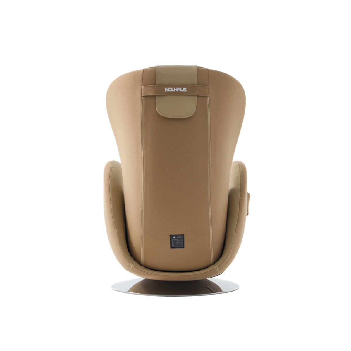 NR-SN100L-SD, a beige Nouhaus swivel chair with a high backrest, shown from the rear on a white background.