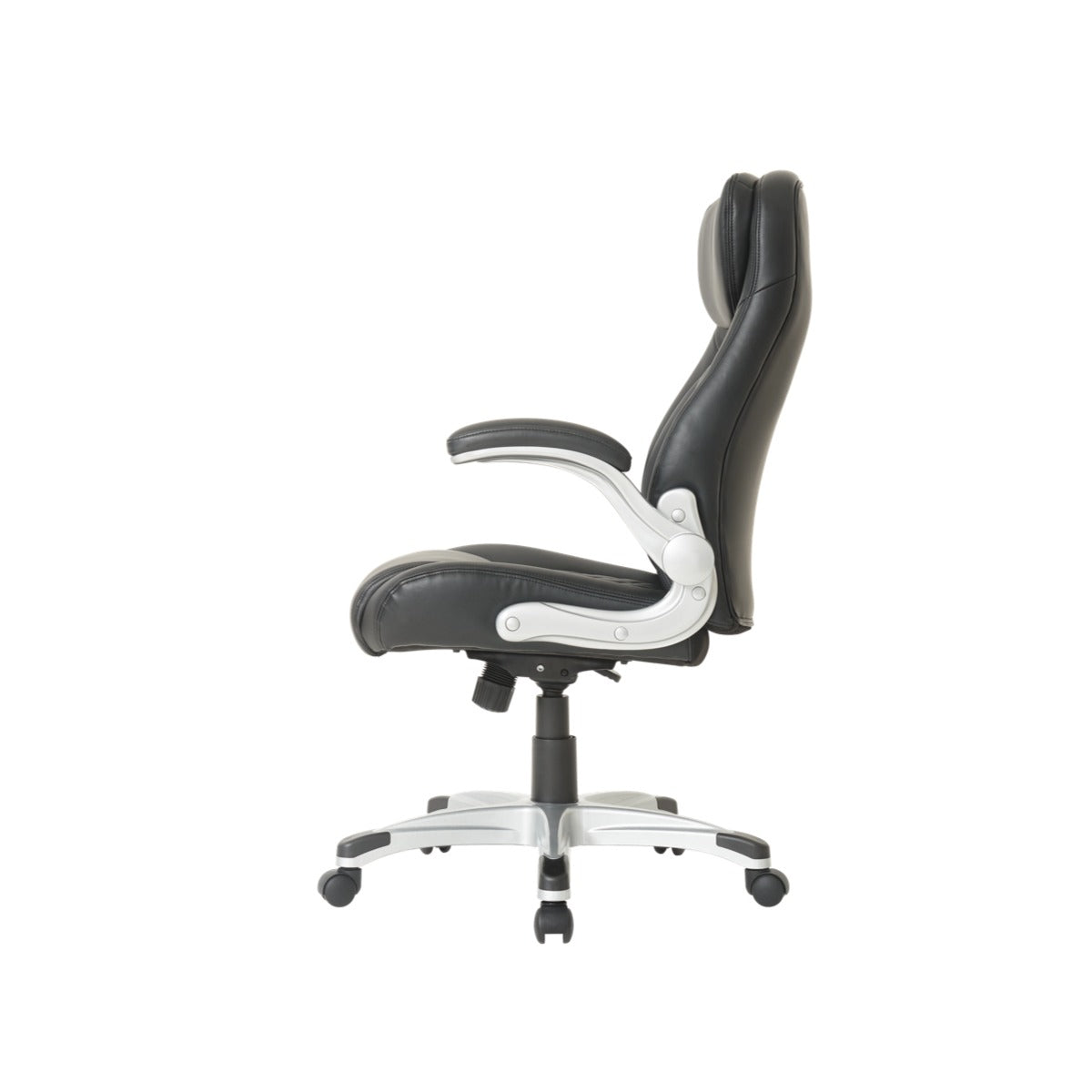 NHO-0004BL, Black and white office chair on a white background