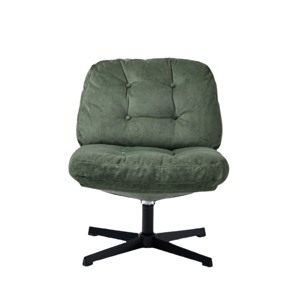NHO-0016GE, Green swivel chair on a white background
