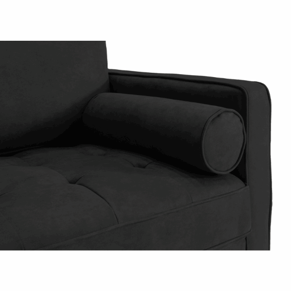 Black pillow - Black "Module" Ergonomic Sofabed