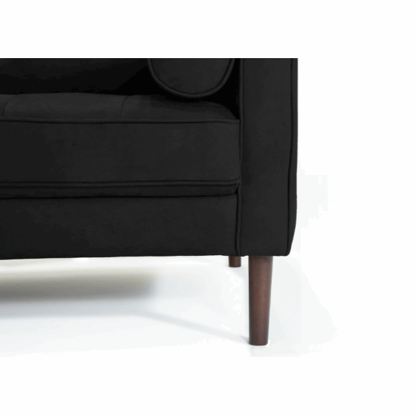 Foot Pegs of the Black "Module" Ergonomic Sofabed