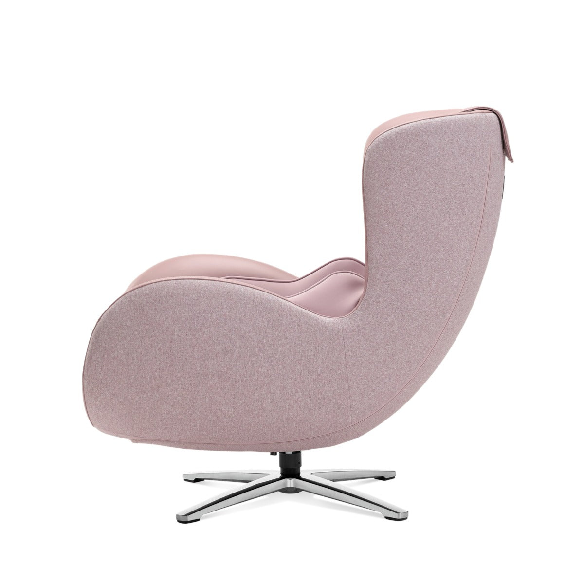 N-0003PR-V2,Pale Rose swivel chair on a white background