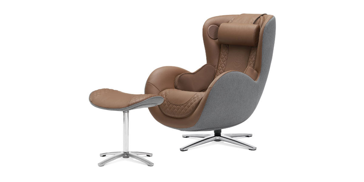 NOUHAUS New Classic Massage Chair with Ottoman