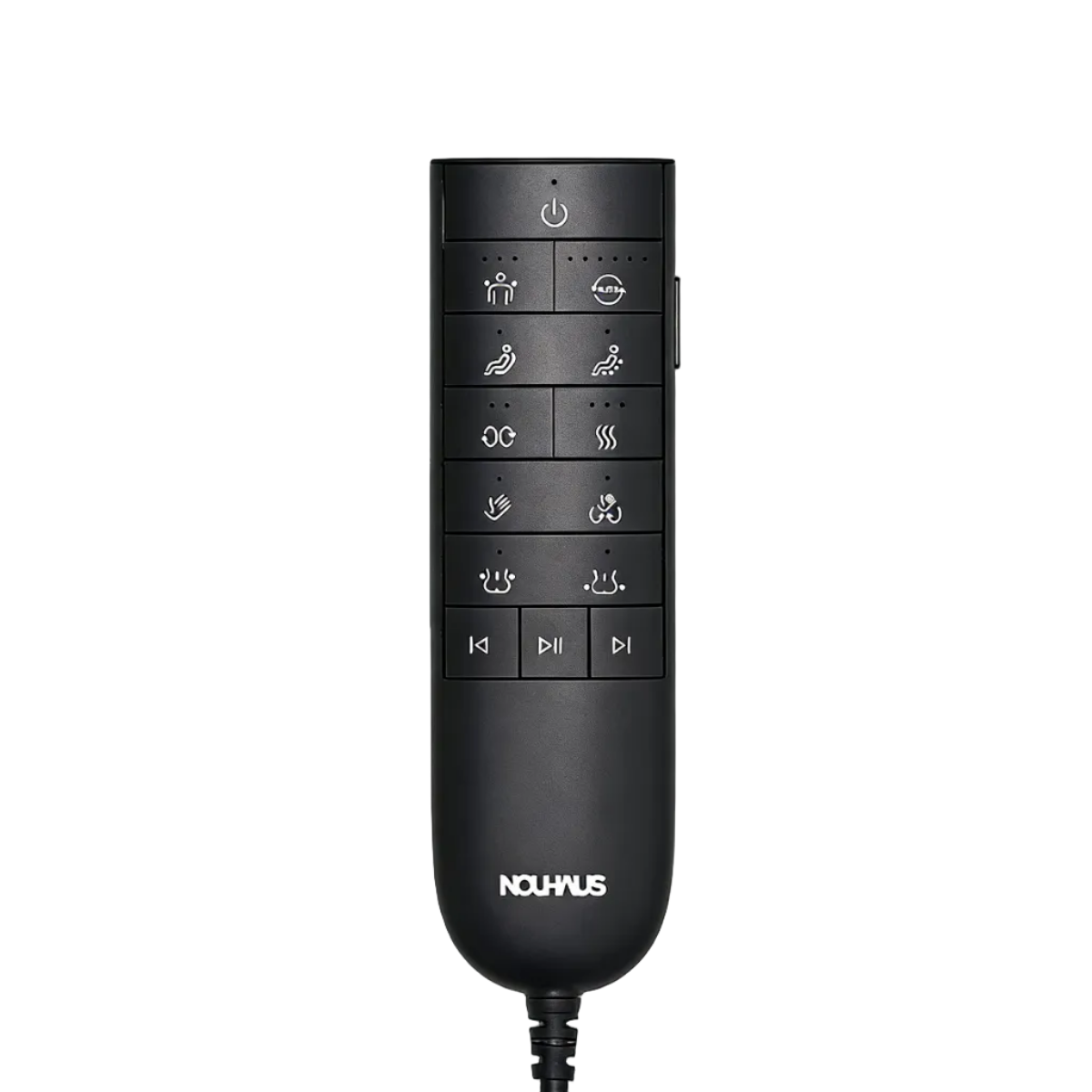 N-0003AG-V2, Black electronic device with control buttons on a white background
