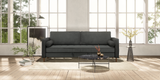 Dark Grey "Module" Ergonomic Sofabed in a modern living room