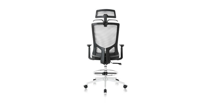 ZUNMOS Drafting Chair, Ergonomic Tall Office Chair with Storable