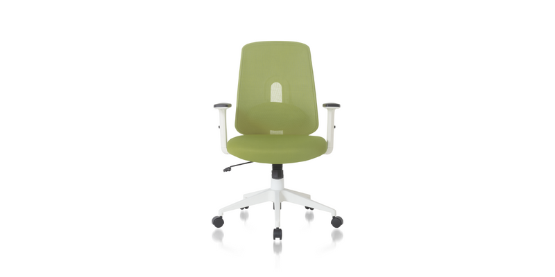 Front of the Green Palette Ergonomic Lumbar Adjust Rolling Office Chair