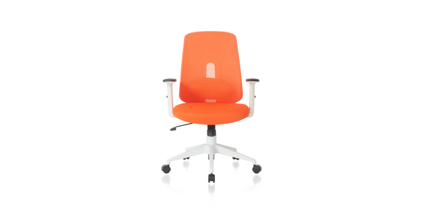 Front of the Orange Palette Ergonomic Lumbar Adjust Rolling Office Chair