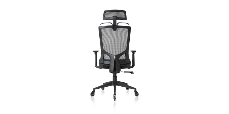Back view of the ErgoTask Ergonomic Task Office Chair with Headrest