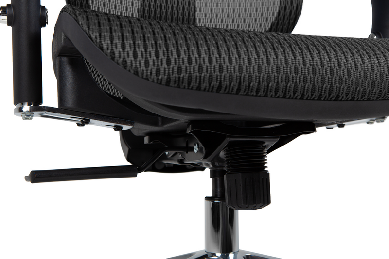 Closup of the underside of the Ergo3D Ergonomic Office Chair - Black