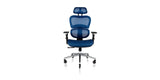 Front of the Ergo3D Ergonomic Office Chair - Brilliant-Blue