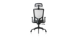 Back of the Grey ErgoTask Ergonomic Task Office Chair with Headrest