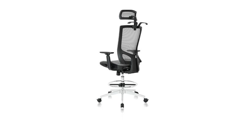 Back angled view of the ErgoDraft Tall Office Chair