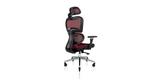 Back angle view of the Ergo3D Ergonomic Office Chair - Burgundy