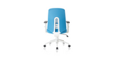Back of the Blue Palette Ergonomic Lumbar Adjust Rolling Office Chair