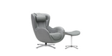 Ash Grey Classic V2 massage chair and ottoman