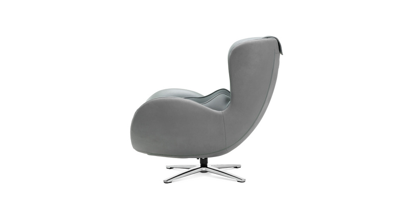 sideview of the ash grey "Classic V2" Massage Chair