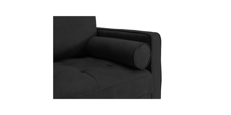 Black pillow - Black "Module" Ergonomic Sofabed