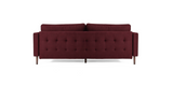 Folded in Bordeaux "Module" Ergonomic Sofabed