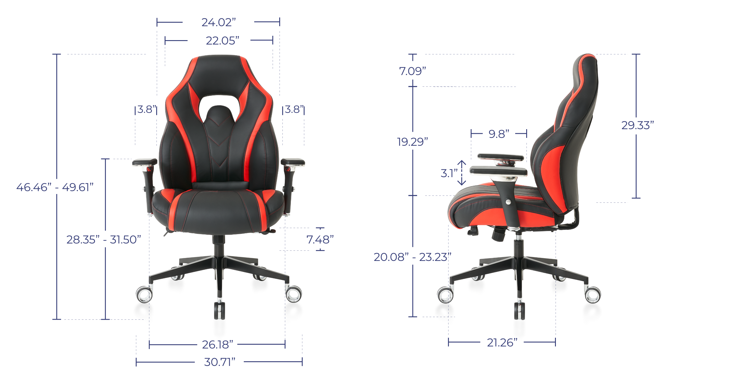 Nouhaus Cobra Office Chair- High Spec Ergonomic Racing Chair