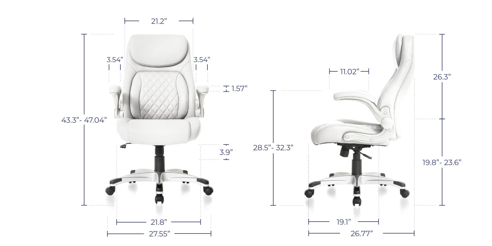 White color office chair clearance