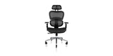 Front of the Ergo3D Ergonomic Office Chair - Black
