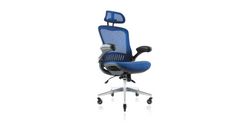 ErgoFlip Mesh Computer Chair - Blue